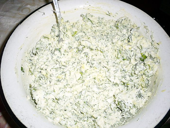 Лепешки на простокваше &amp;quot;Весенние&amp;quot; с творогом и зеленью