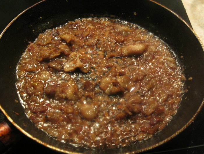 Капуста с беконом по-холостяцки