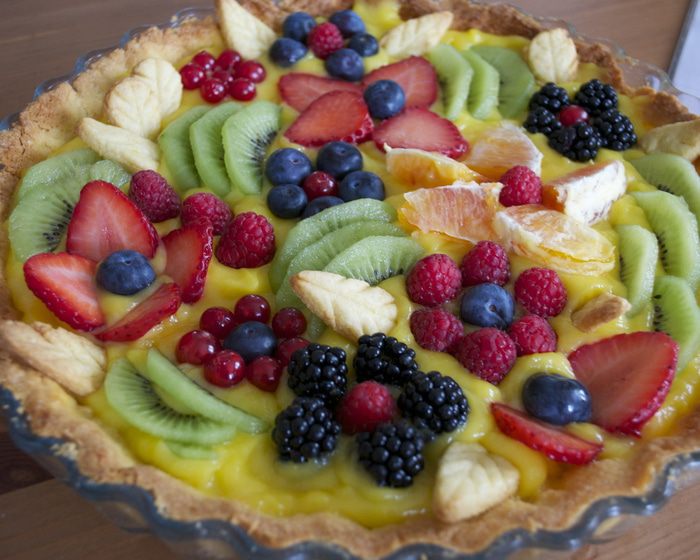 Миндальная кростата с лимонным кремом &amp;quot;Летний сад&amp;quot;