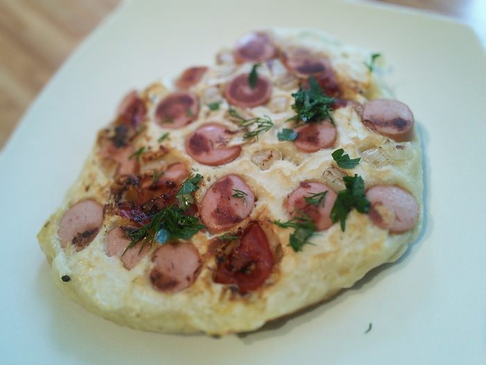 Американские блины с сосисками (Pan Cake)