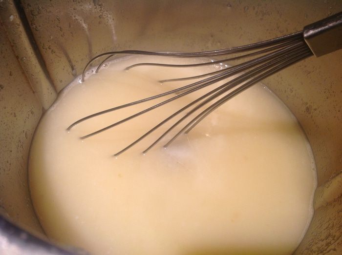 Яблочно-молочный кисель