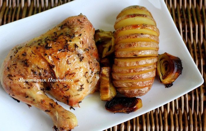 Запеченная курица &amp;quot;Котопуло клефтико&amp;quot;  (Κλέφτικο)