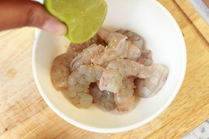 Сырный крем-суп с креветками