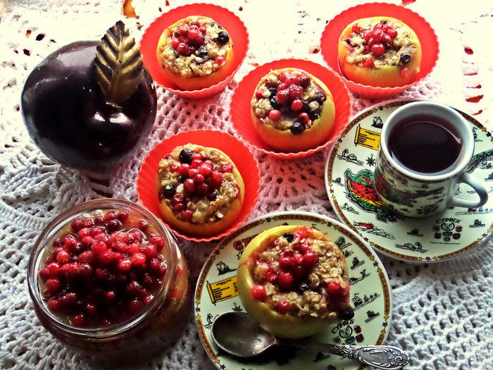 Фаршированные пряные яблочки