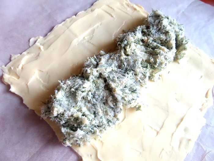 Сливочное масло с начинкой из краба и зелени (для Елены Ковач)