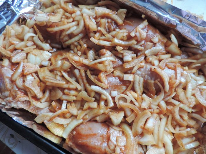 Запеченные куриные голени