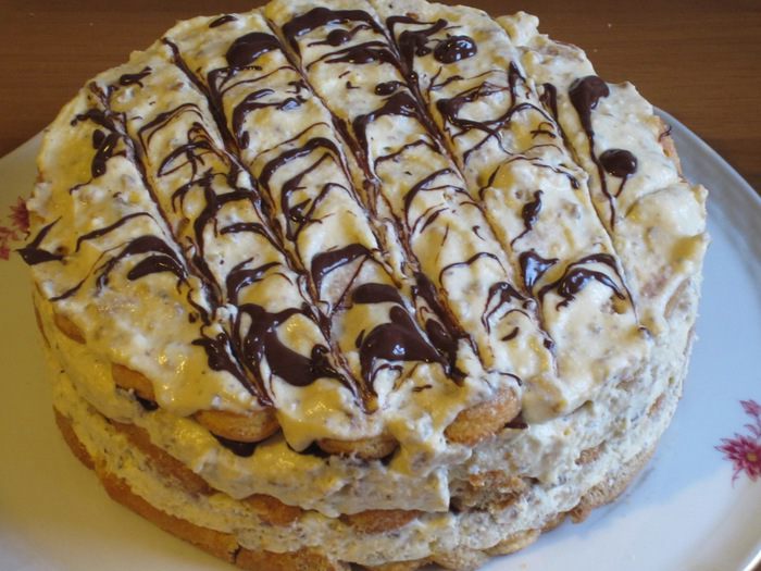 Шарлотка &amp;quot;Ореховое тирамису&amp;quot; 