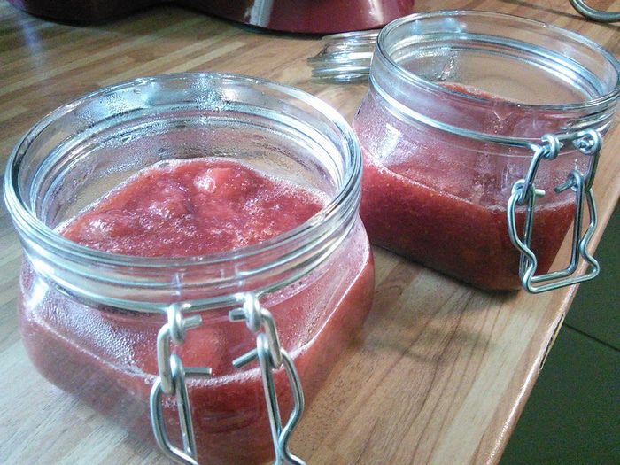 Клубнично-ревеневый мармелад