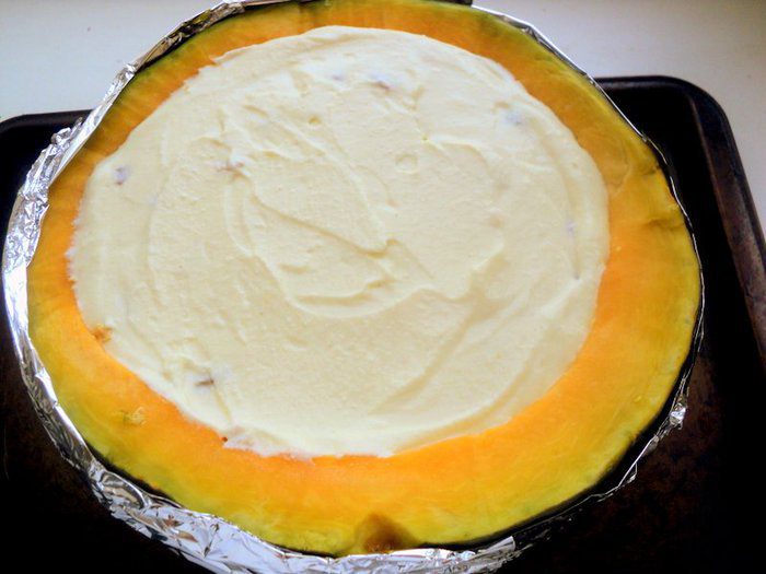 Чизкейк в тыкве &amp;quot;Паутинка&amp;quot;