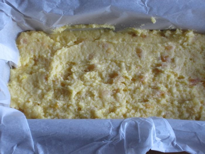 Кекс с апельсиновыми цукатами на рисовой муке