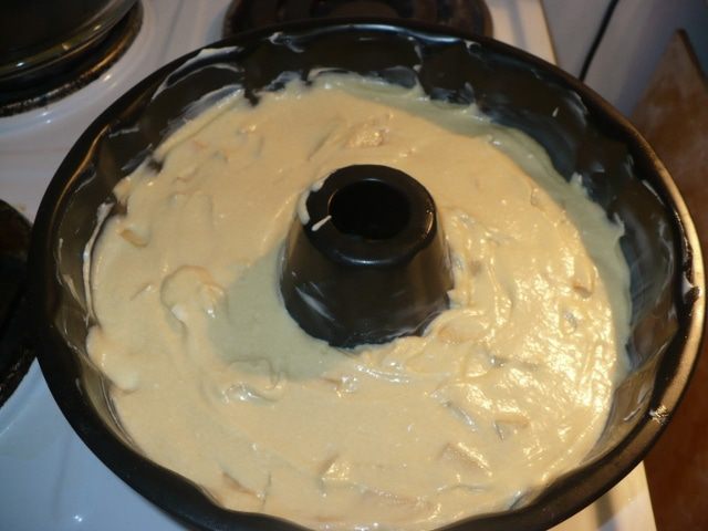 Кекс с яблоками