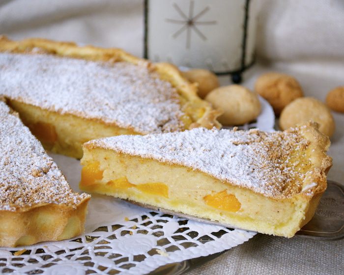 Открытый пирог с кремом франжипан (Crostata con crema Frangipane)