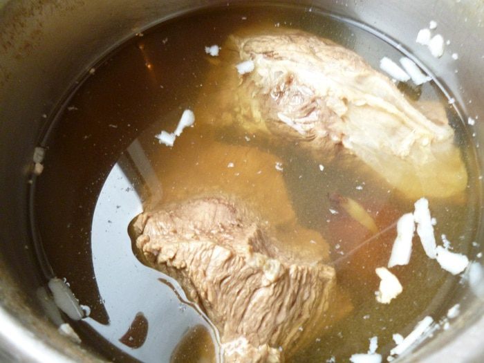 Рассольник с фасолью и грибами