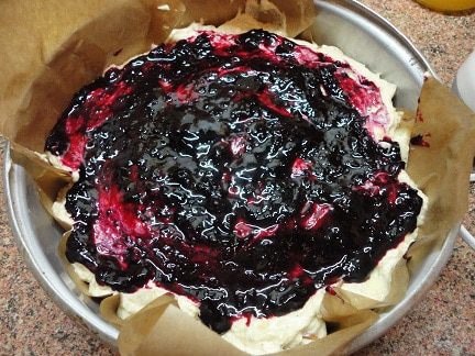 Яблочно-творожный кекс