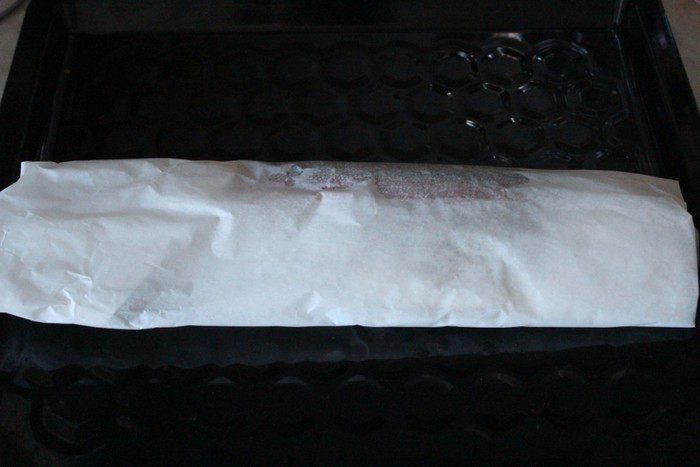 Запеченная форель с соусом из шпината