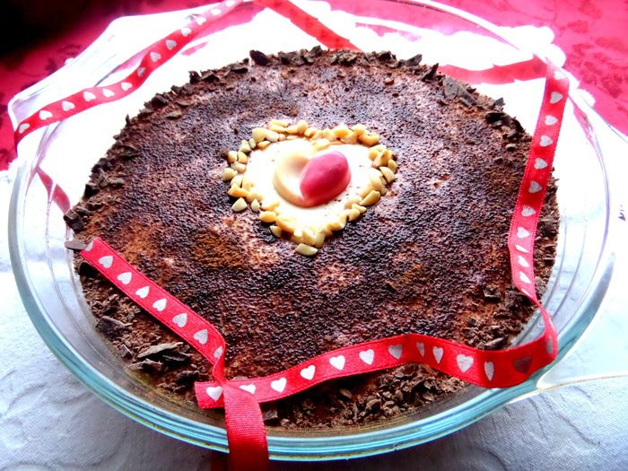 Тирамису на твороге с карамельной прослойкой