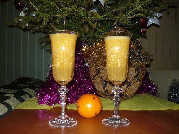 Коктейль на основе шампанского &amp;quot;Утро нового года&amp;quot;