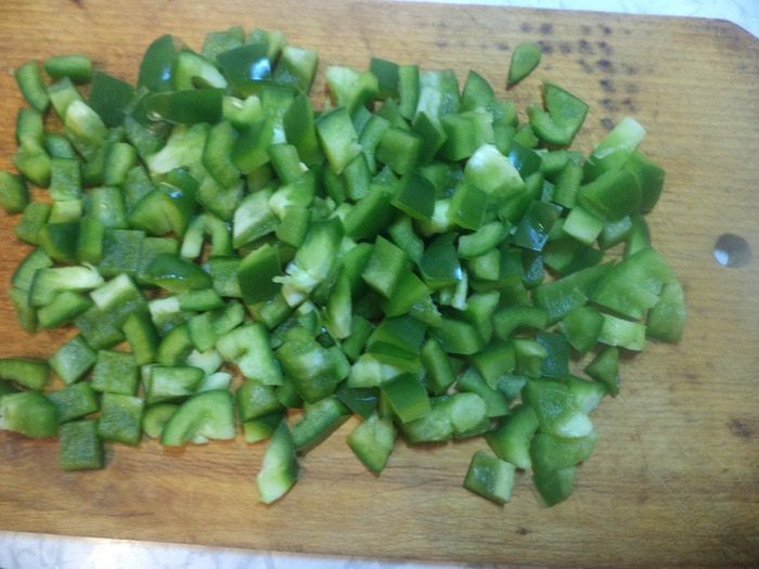 Зеленый салат с рисом