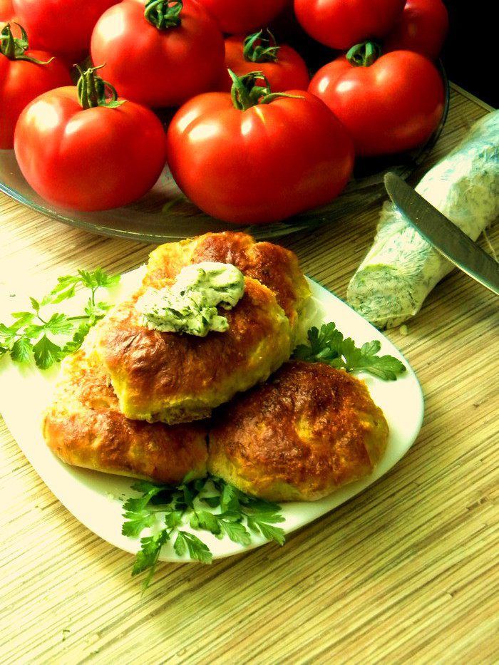 Капустные булочки с прованским маслом