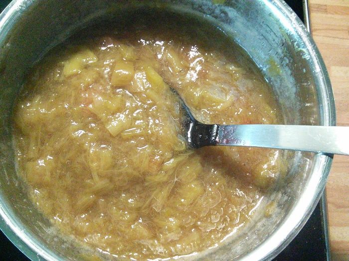 Клубнично-ревеневый мармелад