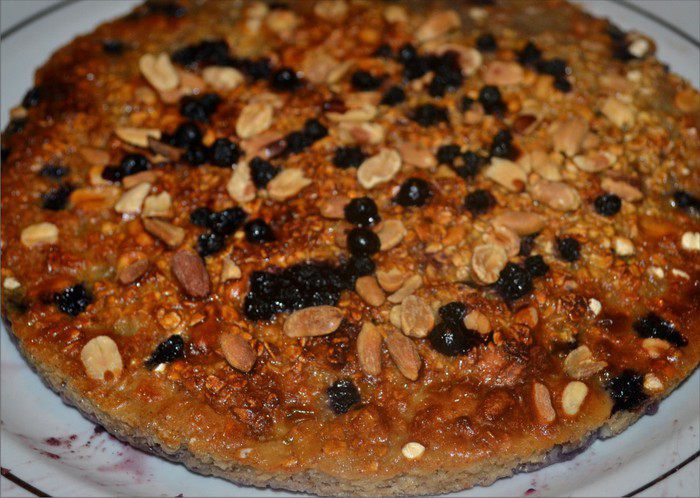 Овсяный пирог без муки и сахара