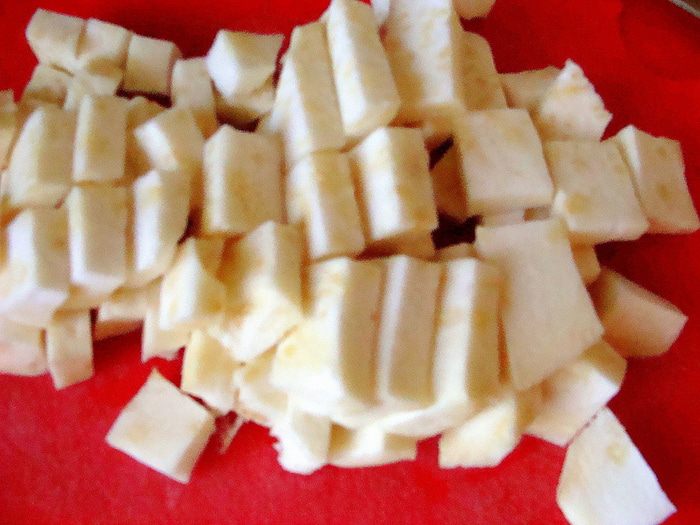 Азу из креветок с тофу и пикантным гарниром