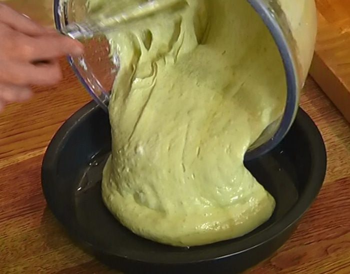 Бисквит на зеленом чае 