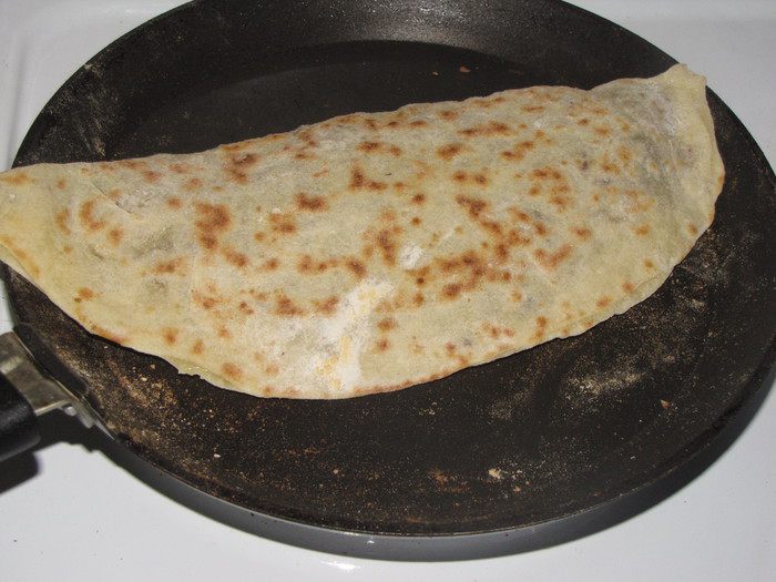 Лепешки &amp;quot;Гезлеме&amp;quot; с мясом и картошкой