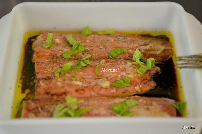 Семга маринованная