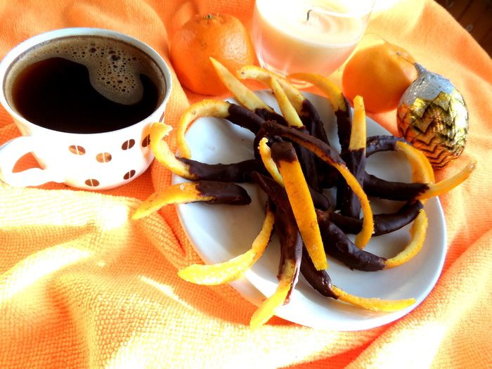 Апельсиновые корочки в шоколаде