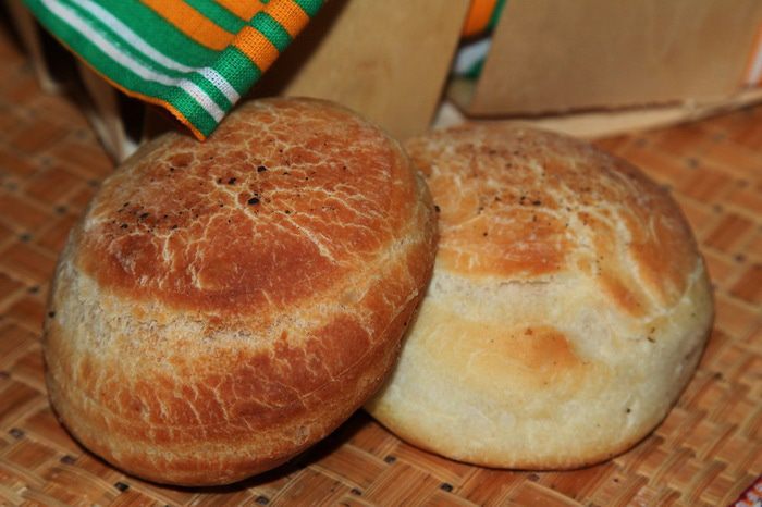 Постные слоеные булочки