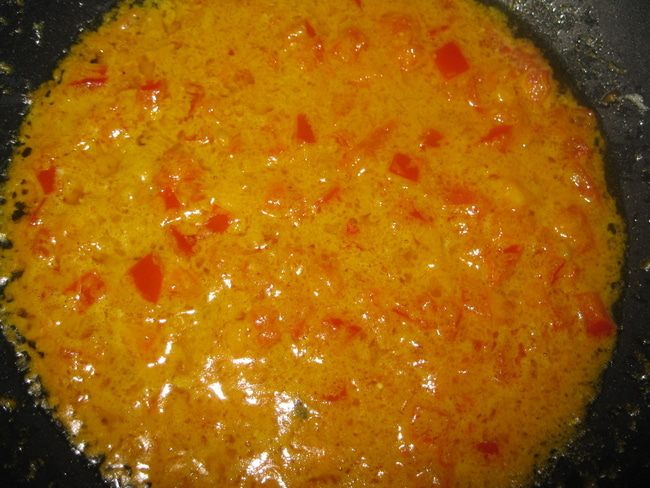 Картошка по-бомбейски с томатами