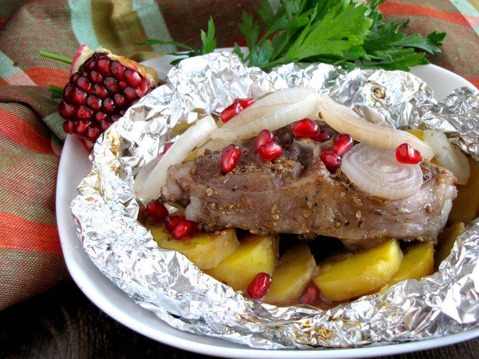 Баранина в гранатовом соке