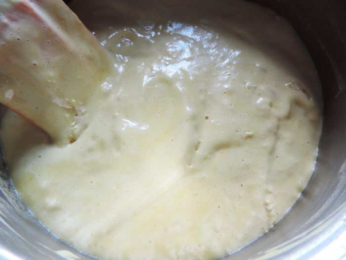 Почти идеальный белый бисквит (тепловой способ приготовления)