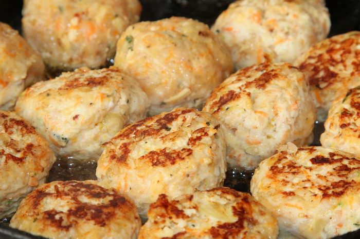 Тефтельки с мятой и баклажаном