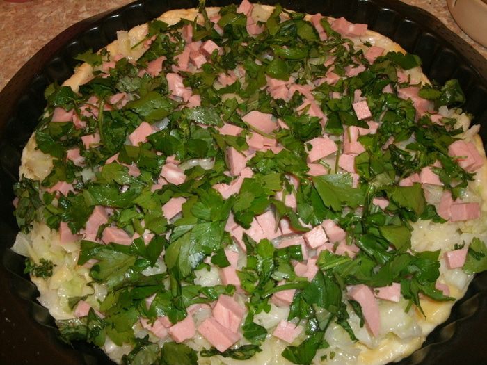 Пицца с капустой
