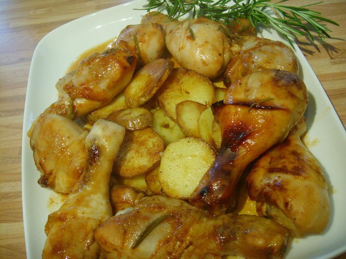 Куриные голени с розмарином