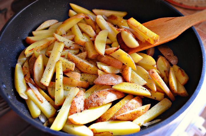 Картофель, запечённый с апельсином