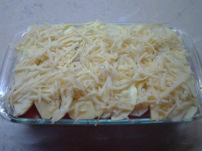 Кабачково-картофельная запеканка