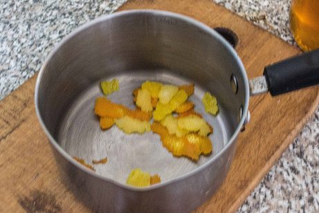 Салат из запеченной свеклы с апельсином и коньяком