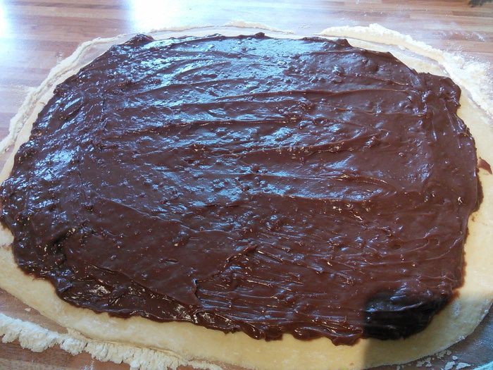 Улитки с шоколадным кремом-пудингом