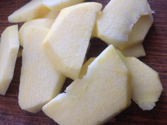 Творожно-песочное печенье с яблоками