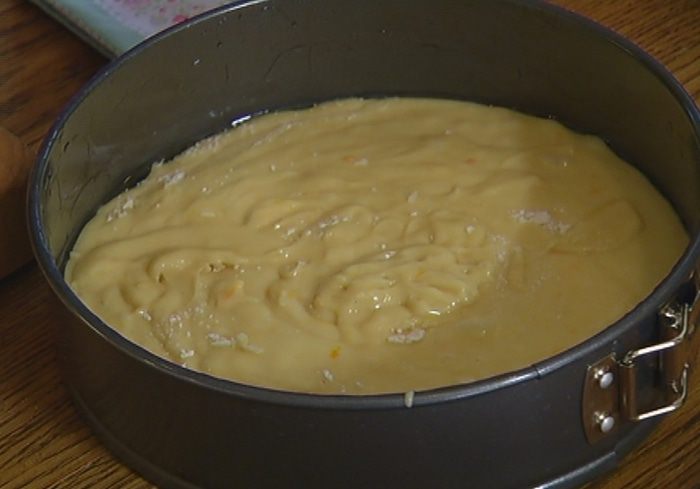 Апельсиновый кекс с орехами и медом 