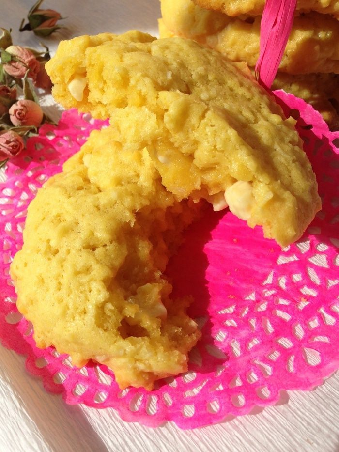 Кокосовое печенье с белым шоколадом