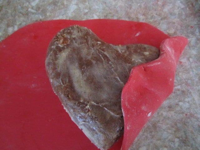 Серце из мастики  МК.