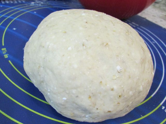 Хлеб с творогом и овсяными хлопьями