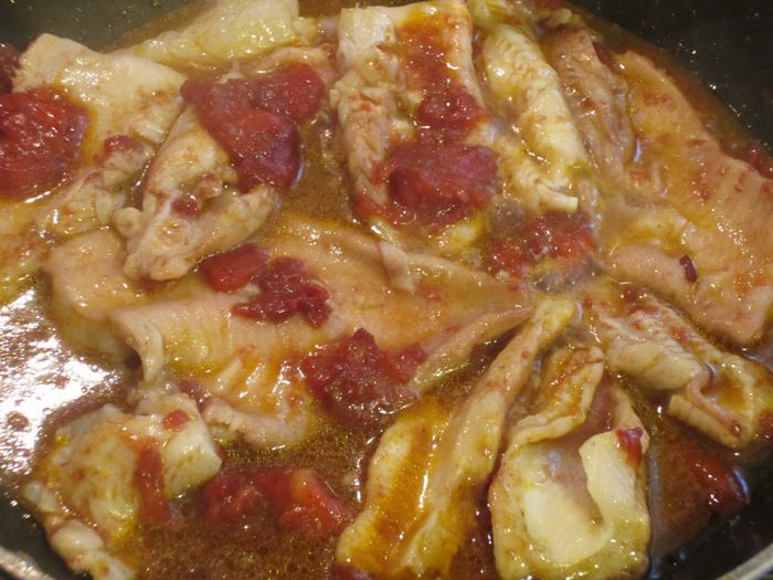 Камбала по-ливорнски