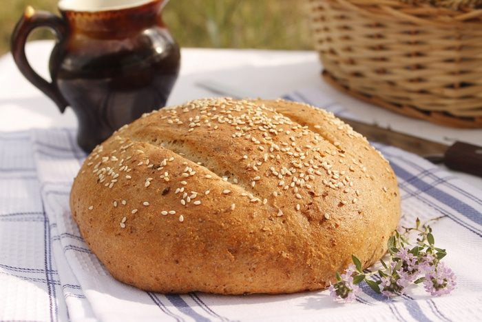 Творожный хлеб с цельнозерновой мукой