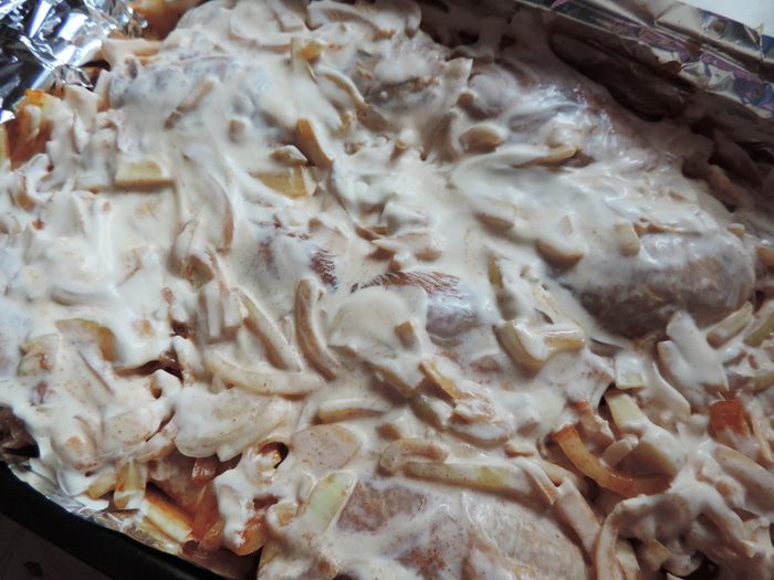 Запеченные куриные голени