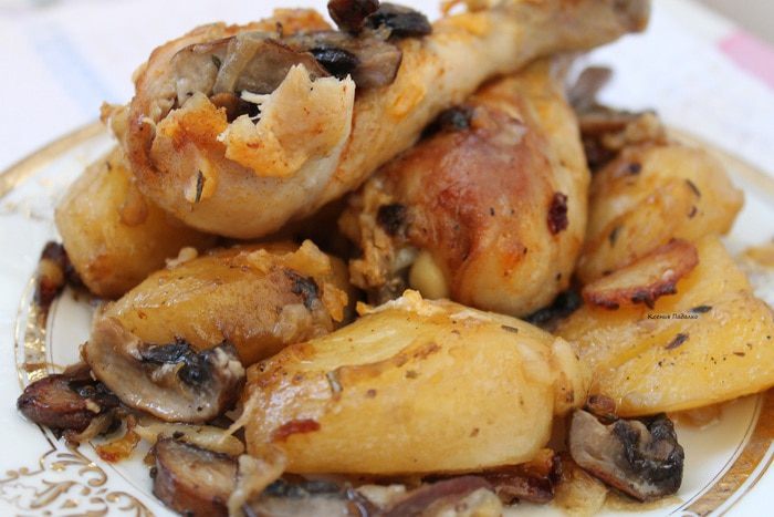 Куриные голени с картошечкой